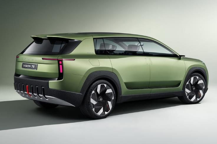 Skoda Vision 7S concept rear right quarter Skoda Vision 7S concept rear right quarter